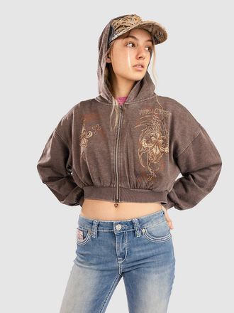 Affliction Shred Fest Sweatjacke braun