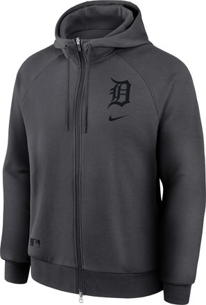 Nike Detroit Tigers Authentic Collection Nike Mens Dri-Fit MLB Full-Zip Hoodie in Grey | 03B300OTDG-29Q