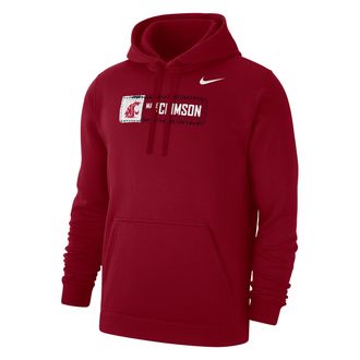 Nike Washington State Made of Crimson Nike Mens College Pullover Hoodie in Red | M31777P231WSTU-CRM