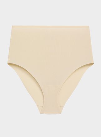 Miiyu Womens Mini-rib laser-cut high-waist classic brief Recycled nylon