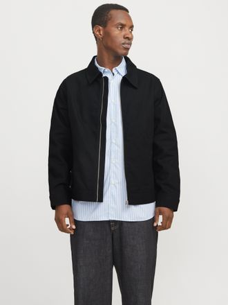 Jack & Jones Outdoorjacke JACK & JONES JORBOSTON WORKER JACKET SN, Damen, Gr. XXL, schwarz, Web, Obermaterial: 100% Baumwolle, unifarben, regular fit normal, Jacke