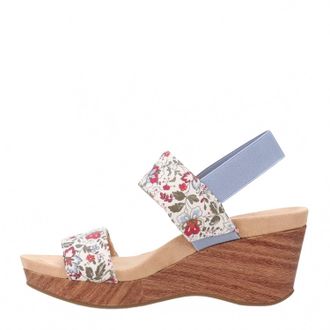 Life Stride Womens Delta Wedge Sandal In Red Multi Floral