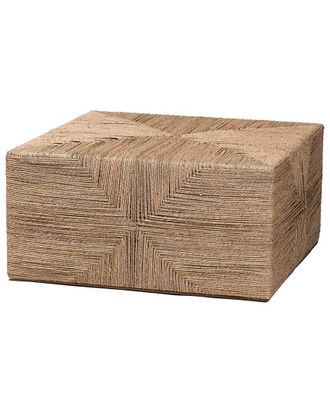 Baxton Studio Nakita Japandi Seagrass Coffee Table