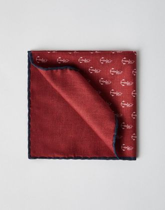 Brunello Cucinelli Bicolor Silk Pocket Mens Square