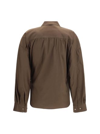 Christophe Lemaire Womens Cotton Blend Shirt Truffle Cotton; Silk