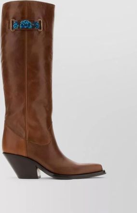 Chlo&eacute; leather over-the-knee boots