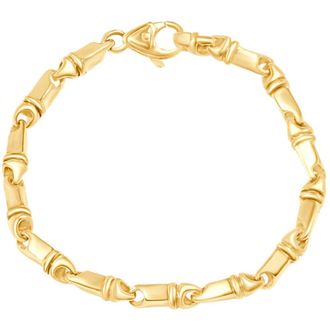 Pompeii3 Mens Designer Seed Link 14k Gold (25gram) or Platinum (41gram) 5.5mm Bracelet 8.5