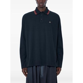 Vivienne Westwood Embroidered Long-sleeve Polo Shirt