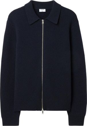 Filippa K Cardigan a coste con zip - Blu