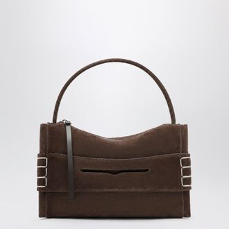 J.W.Anderson Loafer suede and calf leather bag in brown
