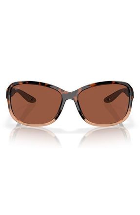 Costa Seadrift 58mm Polarized Square Sunglasses in Copper at Nordstrom