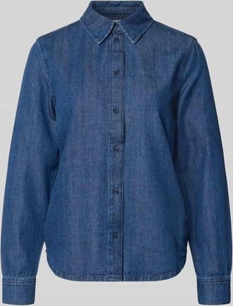 Armedangels Armedangels Regular Fit Jeanshemd aus Baumwoll-Lyocell-Mix Modell AURELAA in Jeansblau, Gr&ouml;&szlig;e XL