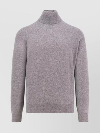 Brunello Cucinelli cashmere turtleneck sweater with long sleeves and ribbed hem