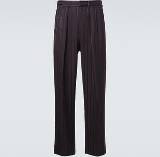 Tom Ford Pantaloni regular in jacquard a righe