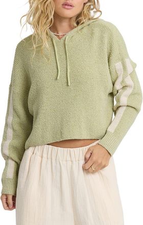 Billabong Dawn Sweater Hoodie in Smoke Green at Nordstrom, Size X-Large