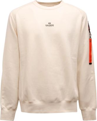 Parajumpers Sabre Basic Sweatshirt - Heren - Sweatshirts - Wit - XL - Katoen - Hoodies & sweatvesten