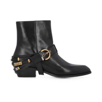 Pinko Flat shoes - female - PINKO - Cowboy & Biker Boots - Black - 3 UK - Shoes
