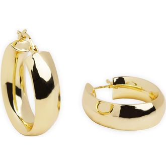 Argento Vivo Tubular Hoop Earrings in Gold at Nordstrom