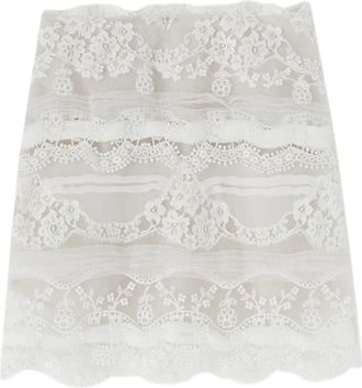 Ermanno Scervino Gonna con design patchwork - Bianco