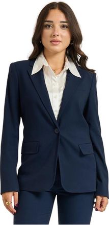 Silvian Heach Dames, Jassen, Blauw, Maat: XS Leer