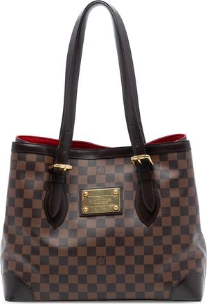 Louis Vuitton Pre-owned Womens Damier Ebene Hampstead Mm - Brown Textile - One Size