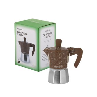 KASANOVA Caffettiera una tazza marrone 0 grassi