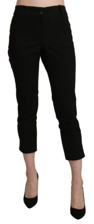 Bencivenga High Waist Skinny Cropped Dress Trouser Womens Pants