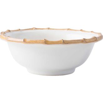 Juliska Bamboo Ceramic Cereal/Ice Cream Bowl in Bamboo/Natural at Nordstrom