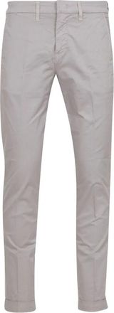 Fay Slim-fit Broek - Heren - Slim Fit Broeken - Grijs - W34 - Katoen - Broeken