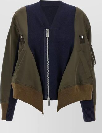 sacai bomber cardigan
