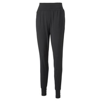 Puma Trainingshose PUMA MODEST ACTIVEWEAR JOGGER, Damen, Gr. XL, N-Gr, schwarz (puma schwarz), Interlock, Obermaterial: 77% Polyester, 23% Elasthan, unifar