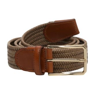 Canali Belts, male, Beige, 115 CM, Rope Belt