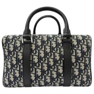 Dior Pre-owned Shoulder Bag - Heren - Pre-owned - Blauw - Maat: ONE Size Leer