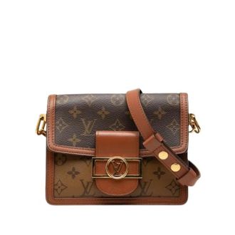 Louis Vuitton Pre-owned Dauphine Cross Body Bag - Dames - Vintage Schoudertas - Bruin - ONE Size - Leer - Vintage