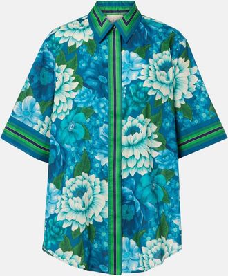 Alemais Al&eacute;mais Camisa oversized Margo de algod&oacute;n estampada