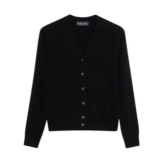 Brooks Brothers Cashmere Cardigan - female - Brooks Brothers - Cashmere Knitwear - Black - XS - Knitwear