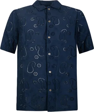 MC2 Saint Barth Subtle Paisley Patterned Short-Sleeved Shirt