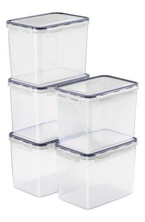 Sorbus 5-Pack Airtight Storage Containers in Clear at Nordstrom Rack