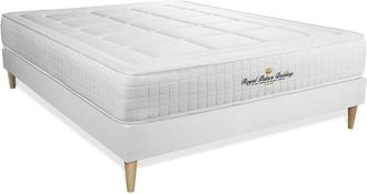 Royal Palace Bedding Royal Palace Bedding - Base Tapizada Blanco + Colch&oacute;n Con Espuma Viscoel&aacute;stica 160 X 200