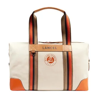 Lancel Tassen, Dames, Bruin, ONE Size, Katoen, Weekend 45 Zip