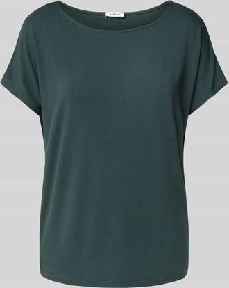 s.Oliver Red Label Loose Fit T-Shirt aus Viskose-Mix in Dunkelgruen, Größe 34