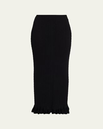 Proenza Schouler Monet Ribbed Maxi Skirt