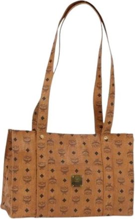 MCM Pre-owned Tote Bag - Dames - Vintage Shopper - Bruin - ONE Size - Leer - Vintage