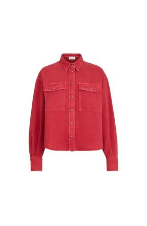 Brunello Cucinelli Garment-dyed cover shirt in Red at Nordstrom, Size Xx-Large Eu