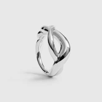 Monica Vinader Sterling Silver Ochre Ring