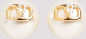 Valentino Garavani White Cream Earrings