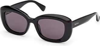 Max Mara 1Qnm 5Ie 0A - unisex - Zonnebrillen - Zwart - 53 MM - Accessoires