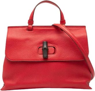 Gucci Pre-owned Handbags, female, Red, Size: ONE SIZE Pre-owned Vintage Handbag