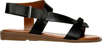 Franco Sarto Glenni Ankle Strap Flat Sandal Black H0507L1001 Womens