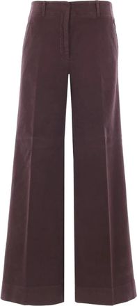 Incotex Stijlvolle broek voor mannen - Dames - Wijde Broeken - Bruin - S - Broeken